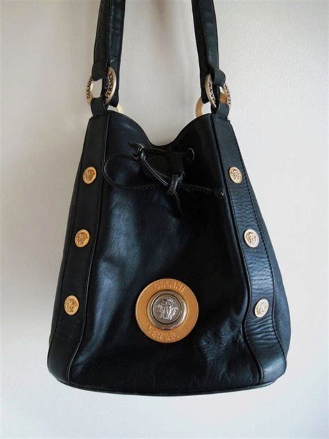 versace bag original|vintage Versace shoulder bag.